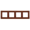 672574 Рамка Etika Какао 4-постовая Legrand