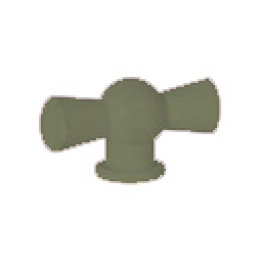 FD02310GO Поворотная ручка классического типа, цвет green olive FEDE
