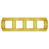 FD01424OB Рамка Sanremo bright gold 4-постовая гор/верт. Fede