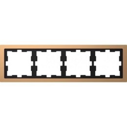 MTN4040-6551 Рамка D-Life Шампань 4-постовая Merten