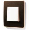 NU280257 Рамка Unica Studio Metal Медь / Белый 1-постовая Schneider Electric