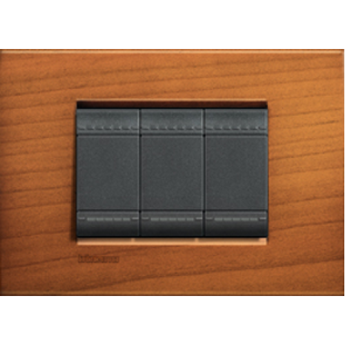 LNA4802LCA Рамка LivingLight Квадрат Американская вишня 2-модульная Bticino