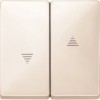 MTN411544 Клавиша х2 для жалюзи и кноп., бежевый Merten