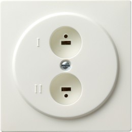 040240 Розетка для стереофонического громкоговорителя Белый Gira S-color