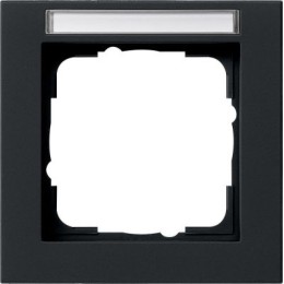 109109 Рамка установочная E2 Черный матовый 1-постовая Gira