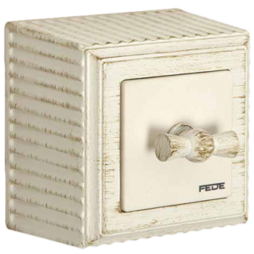 FD01501BD Рамка для накладного монтажа Roma Белый 1-постовая Fede