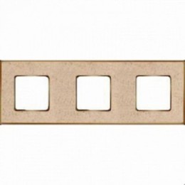 FD01333AMOB Рамка Vintage Corinto Auroramarble / Золото 3-постовая Fede