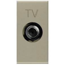N2150 CV Розетка TV одиночная с накладкой, 1-модульная, серия Zenit, цвет шампань, ABB N2150 CV Розетка TV одиночная с накладкой, 1-модульная, серия Zenit, цвет шампань, ABB