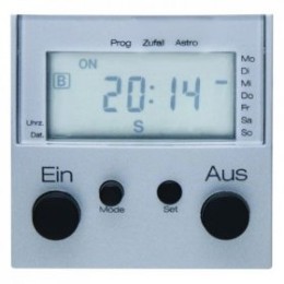 17361404 Таймер с дисплеем цвет: алюминий, матовый B.1/B.7 Glas Berker