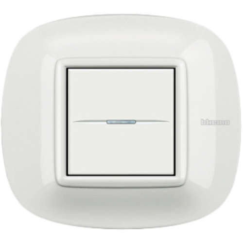 HB4802HD Рамка Axolute Овал Белый 2-модульная Bticino