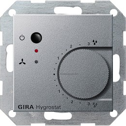 226526 Электронный гигростат Алюминий Gira