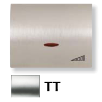 8460.1 TT Накладка (центральная плата) для механизма клавишного светорегулятора, серия OLAS, цвет титан, ABB