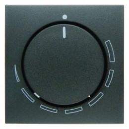 11371626 Центральная панель с регулирующей кнопкой для регулятора числа оборотов цвет: антрацит, матовый B.1/B.3/B.7 Glas Berker