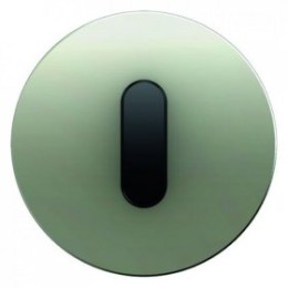 10012004 Накладка с ручкой для поворотных переключателей, R.1, нержавеющая сталь цвет: черный Berker