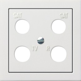 0258112 Панель 50*50 мм для 4 канальной антенной розетки EVU 02/F (Hirschmann) Белый Gira F100