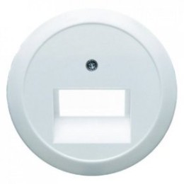 1409 Центральная панель для UAE/E-DAT Design/Telekom розетка ISDN цвет: полярная белизна, с блеском серия 1930, Glasserie, Palazzo Berker