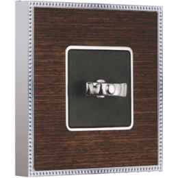 FD01451WCB Рамка Belle Epoque Wood Венге / Хром 1-постовая Fede