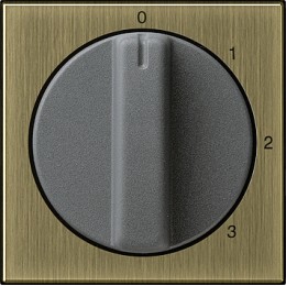 0669603 Накладка с ручкой для трехступенчатого переключателя Бронза Gira