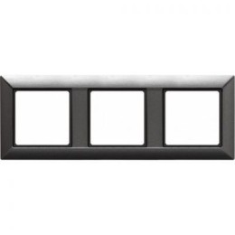 EP483AN Рамка ECO Profi Антрацит 3-постовая гор/верт. Jung