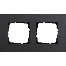 0212226 Рамка Esprit Linoleum-Multiplex Антрацит 2-постовая Gira 0212226 Рамка Esprit Linoleum-Multiplex Антрацит 2-постовая Gira