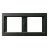13637006 Рамка K.1 Антрацит матовый 2-постовая Berker