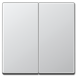 A1565.07AL А 500 Алюминий Накладка светорегулятора 2-х канального нажимного Jung A серия