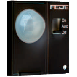 FD28604-M Выключатель с ИК-датчиком, цвет Черный FEDE