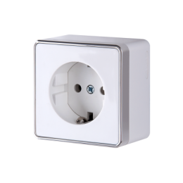 WL15-02-01 Розетка с заземлением Gallant (белая) Gallant Werkel a036765