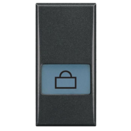 HS4921LP Axolute Клавиши с подсвечиваемыми символами для выключатель в дизайне AXIAL - 1 модуль, Посыльный Bticino