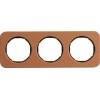 10132364 Рамка R.1 Кожа, черный 3-постовая Berker