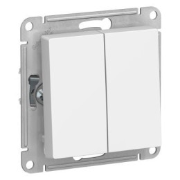 ATN000165 Atlasdesign 2-клавишный Переключатель, сх.6/2, 10АХ, механизм, Белый Schneider Electric