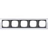 0215728 Рамка Event Clear Белый / Черный 5-постовая Gira