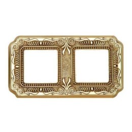 FD01362OB Рамка Firenze Bright Gold 2-постовая Fede