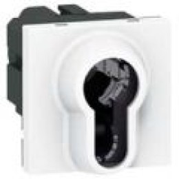 077075 Mosaic Кнопка с ключом 3-позиционная, евроцилиндр Legrand