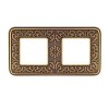 FD01372PB Рамка Emporio Bright Patina 2-постовая Fede
