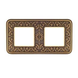 FD01372PB Рамка Emporio Bright Patina 2-постовая Fede