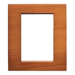 LNA4826LCA Рамка LivingLight Квадрат Американская вишня 3+3 модуля Bticino