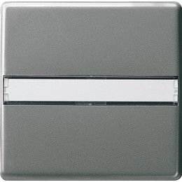 029920 Одинарная клавиша с полем для надписи Сталь Gira E22