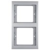 13237004 Рамка K.5 Нержавеющая сталь 2-постовая вертикальная Berker