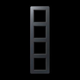 AF584BFANM Рамка A flow Антрацит 4-постовая Jung