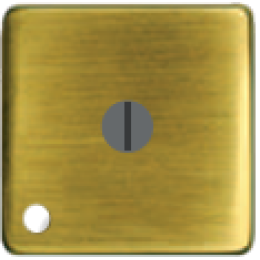 FD03121-PB Поворотный выключатель "с двух мест" с лампой подсветки, цвет Bright Patina FEDE