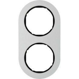 10122084 Рамка R.Classic Черный, алюминий 2-постовая Berker