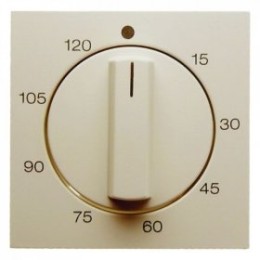 16338982 Центральная панель с регулировкой для механических таймеров цвет: белый, с блеском S.1 Berker