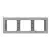 13737004 Рамка K.5 Нержавеющая сталь 3-постовая Berker