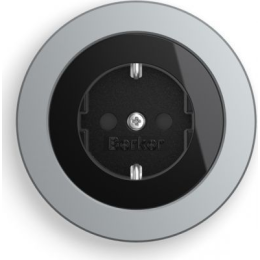 10112084 Рамка R.Classic Черный, алюминий 1-постовая Berker