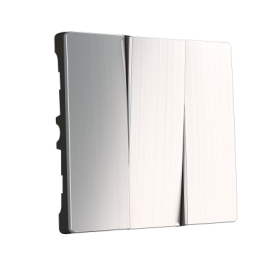 WL02-SW-3G-CP Набор клавиш для выключателя трехклавишного (глянцевый никель) Antik Werkel a037021