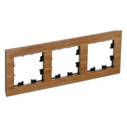 ATN353203 Рамка тройная Schneider Electric Atlasdesign Nature, дерево бамбук