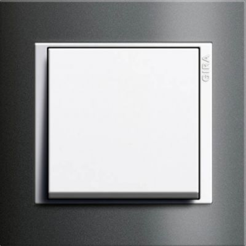 0211328 Рамка Event Черный / Белый 1-постовая Gira