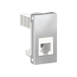 NU349130 Розетка телефонная, RJ12, одиночная, 1 Модуль, Алюминий Schneider Electric