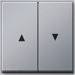 029465 Двойная клавиша для жалюзи со стрелками Алюминий Gira TX44